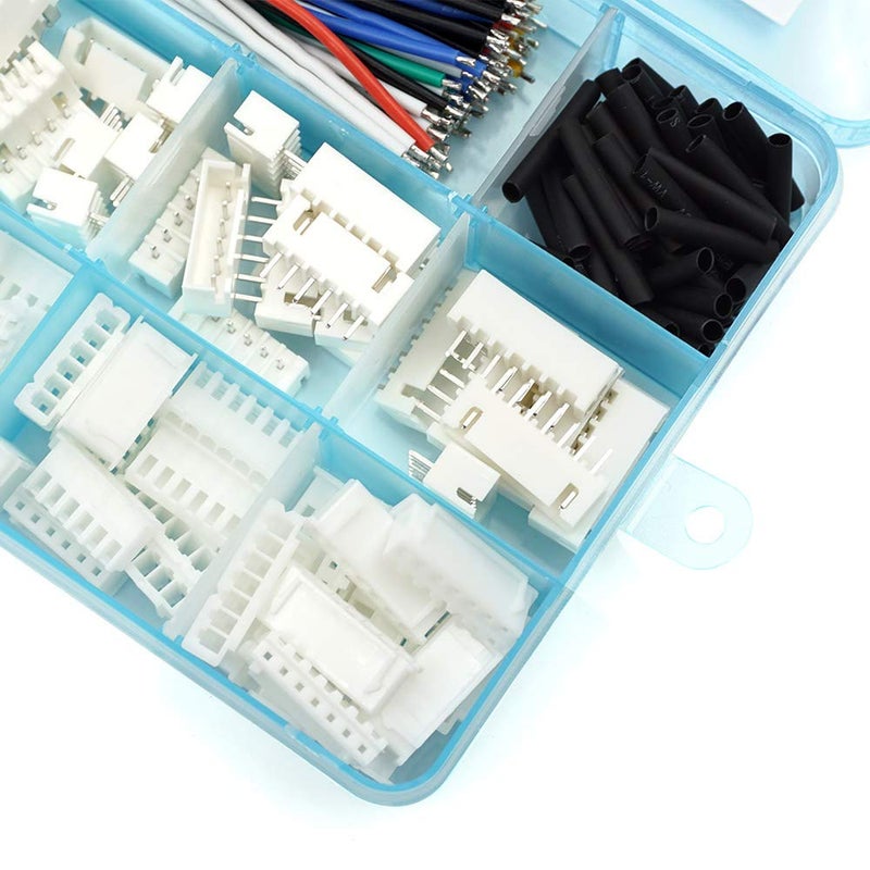 elechawk 2.54mm XH Connector Socket Kit with pre-Crimped Cable Wire 2/3/4/5/6/7 Pin Housing JST Adapter Cable Male and Female Compatible with JST-XH Connector (Connector&Socket) - Image 5